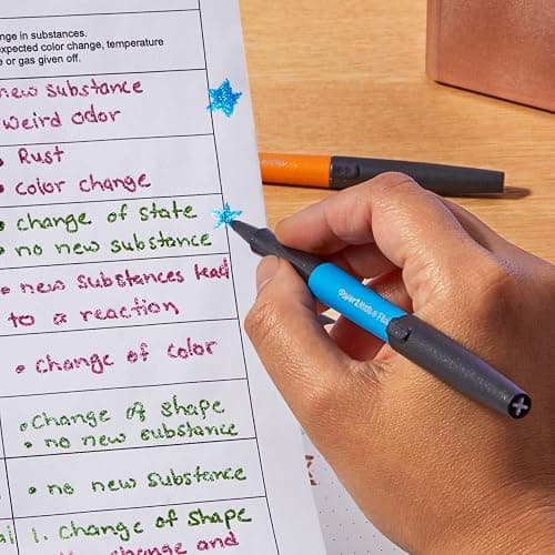 Paper Mate Flair Metallic Felt Tip Pens, City Lights Collection, Glittery Assorted Colors, Premium Ink, 8 Count - Perfect for Writing, Doodling, Bullet Journaling, Glitter, Sparkle, Writing Fun thumbnail 9