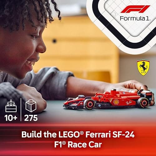 LEGO Speed Champions Ferrari SF-24 F1 Race Car Toys - Building Sets for Kids, Boys & Girls, Ages 10+ - Ferrari F1 Model Car Kits for Display or Play - Gift Ideas for Birthdays and Fans - 77242 thumbnail 2