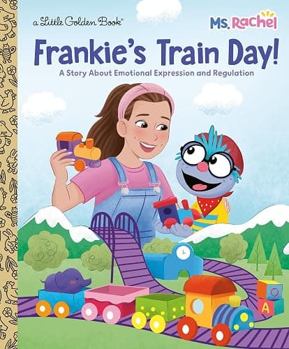 Frankie's Train Day! (Ms. Rachel): A Story About Emotional Expression and Regulation (Little Golden Book) - Image 1