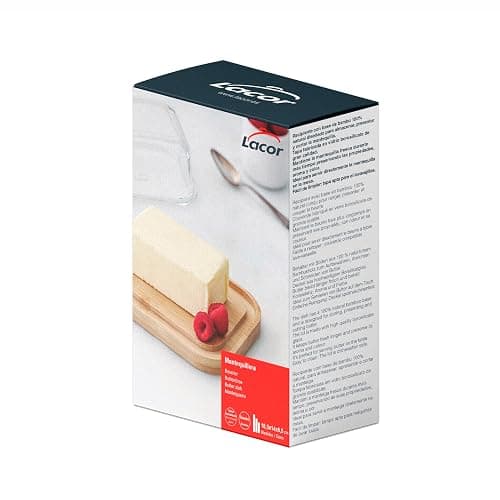 Lacor - 62898 - Récipient à beurre, Base en bambou, Plateau en verre borosilicate, Nettoyage facile, Lavable au lave-vaisselle, 18,5 x 14 x 6,5 cm thumbnail 6