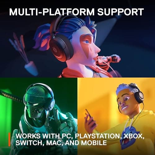 SteelSeries Arctis Nova 1 Multi-System Gaming Headset — Hi-Fi Drivers — 360° Spatial Audio — Comfort Design — Durable — Ultra Lightweight — Noise-Cancelling Mic — PC, PS5/PS4, Switch, Xbox - Black thumbnail 10