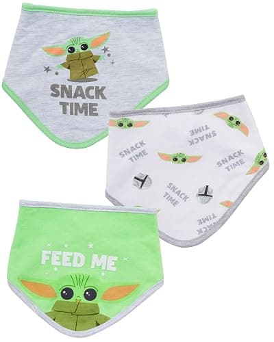 STAR WARS Baby Boys' Bandana Bibs 3 Pack Set for Feeding, Teething, and Drooling - Image 1