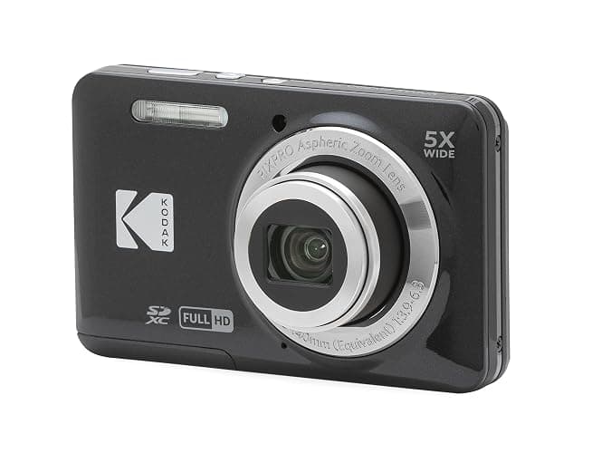 Kodak PIXPRO FZ55 Digital Camera (Black) + Black Point & Shoot Camera Case + Transcend 64GB SD Memory Card + Tri-fold Memory Card Wallet + Hi-Speed SD USB Card Reader + More! thumbnail 4