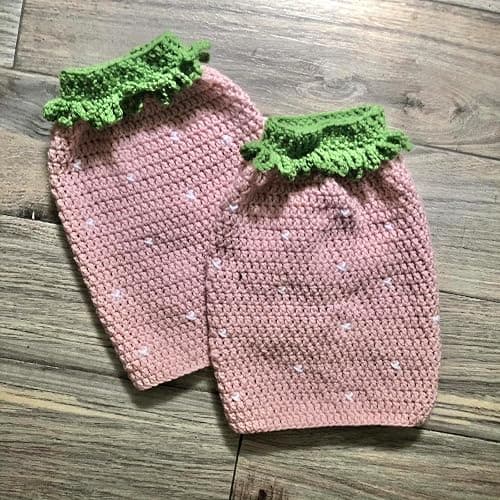 Hedovan Cute Leg Warmers Crochet Knit Boot Cuffs Cover Funny Socks Strawberry Leg Warmers Aesthetic Y2k Accessories thumbnail 5