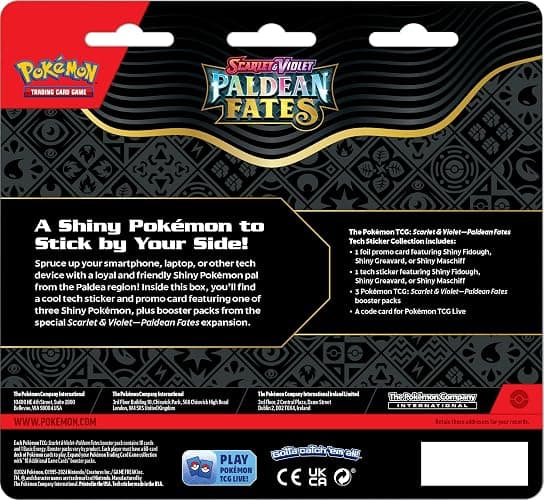 POKEMON TCG: Scarlet and Violet: PALDEAN Fates: TECH Sticker Collection - Shiny Fidough thumbnail 2