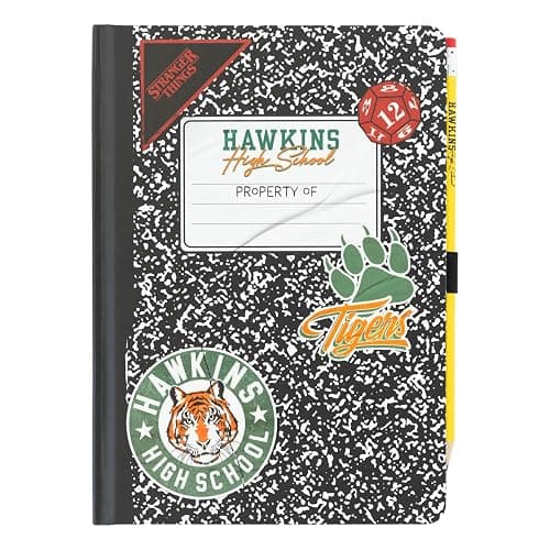 Notebook Journal Stranger Things Official | Hardcover Journaling Notebooks + Pencil | A5 Notebook | Cute Notebooks | 192 Lined Pages - Image 1