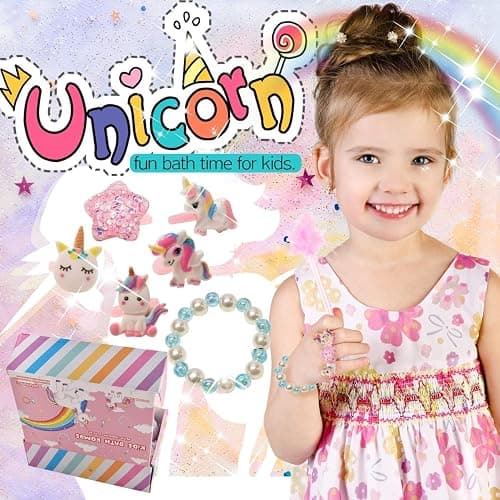 Bath Bombs for Kids with Toys Inside Bath Bombs for Girls with Surprise Inside Unicorn Bubble Bath Toys for Kids Ages 4-8 Gifts Girls Toys Age 4 5 6 7 8 Years Old Toddler Princess Birthday Gift thumbnail 6