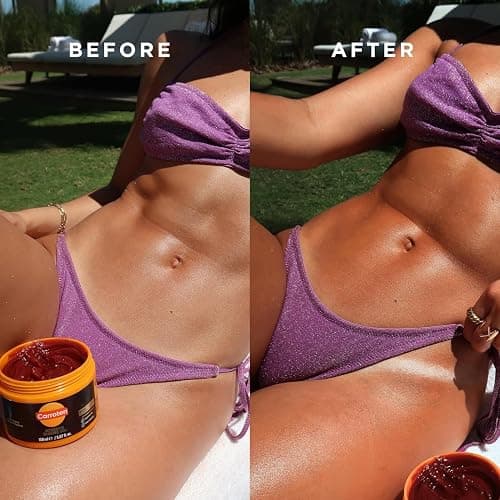 Carroten Intensive Tanning Gel | Browning Tan Accelerator | Non-Greasy, Water-Resistant with Carrot and Coconut Oil | Vitamin A & E For Moisture & Hydration | Made in Greece | 5 Fl Oz thumbnail 8