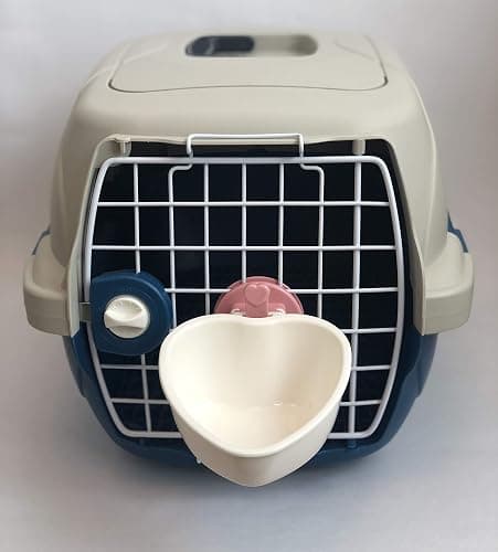 Choco Nose Patented Removable Heart Shaped Food Bowl for Dogs/Puppies/Rabbits/Cats/Guinea Pigs/Chinchillas/Birds -Water Dish for Small Pets or Animals - for Wire Cages or Crates 8 oz, Pink (C607) thumbnail 4