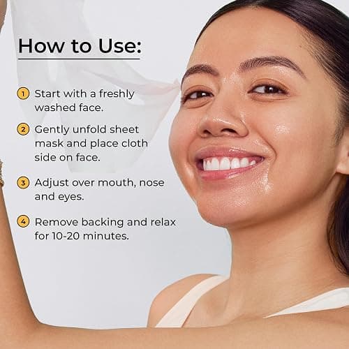 Avatara All-Stars 8-Pack Facial Sheet Mask Variety Pack | Clean K-Beauty Set for Dry, Sensitive, Uneven Skin | Gentle Moisture | Fragrance-Free, Paraben-Free & Cruelty-Free Korean Masks thumbnail 3