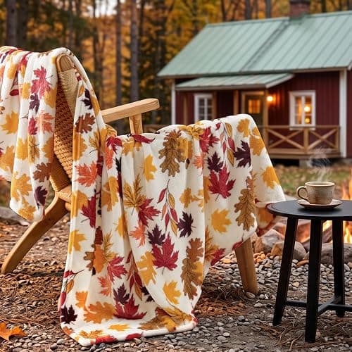 BEDELITE Fleece Blanket Soft Fall Throw for Couch Autumn Leaves 50"x60" | Ultra Soft Fleece, Plush Microfiber, Lightweight Warmth, Thanksgiving Gift, Fall Home Decor, Machine Washable, Couch Sofa Bed thumbnail 7