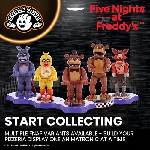 Cableguys Minis Five Nights at Freddy's Freddy Phone Stand & Earbuds Holder - Novelty Phone Stand for Desk Decor and Bedside Accessories, In Ear Headphone Holder for Smartphone & Small Devices thumbnail 8