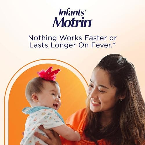 Motrin Infants' Ibuprofen, Fever Reducer, Dye and Alcohol Free, Concentrated Drops, Oral Suspension, Includes Clear Syringe with Markings for Dose Measuring, Berry Flavor 1 Fluid Ounce thumbnail 5