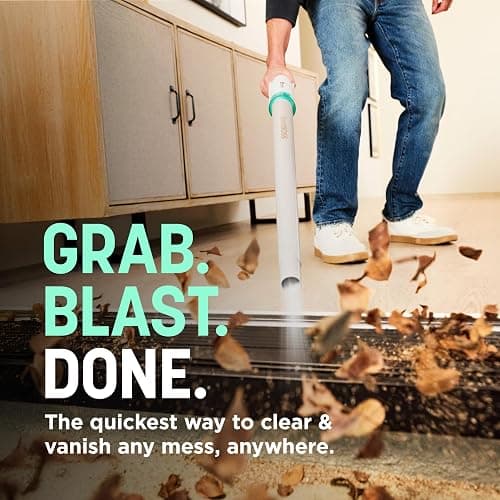 NEW Shark BlastBoss — All-in-One Air Blasting System with BlastBroom, Precision Nozzle, Extension Wand, Indoor/Outdoor Cleaning, 0-190 MPH, Cordless Handheld Blower, Rechargeable, Charcoal, AB2111 thumbnail 9