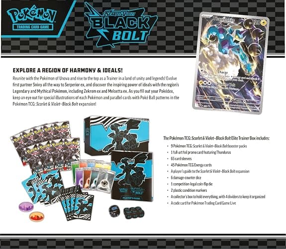 Pokemon TCG Scarlet & Violet 10.5 Black Bolt Elite Trainer Box thumbnail 2