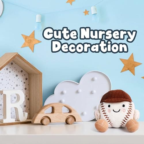 Baseball Stuffed Animal, Baby Baseball Plush Sports Toy, Baby Sports Toys, Plushies for Boys and Girls thumbnail 7