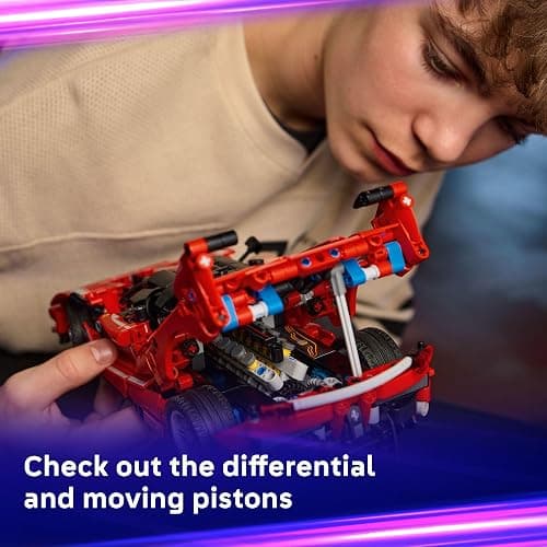 LEGO Technic Ferrari FXX K Toy Car - Building Toy for Girls & Boys, Ages 10+ - Cool Birthday Gift for Kids - Race Car Model for Play & Display - 42212 thumbnail 5