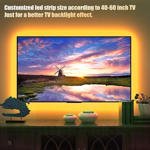 Tv Led Backlight, Maylit 8.2ft Led Strip Lights for 40-60in Tv, USB Powered Tv Lights kit with Remote, RGB Bias Lighting for Room Decor thumbnail 4
