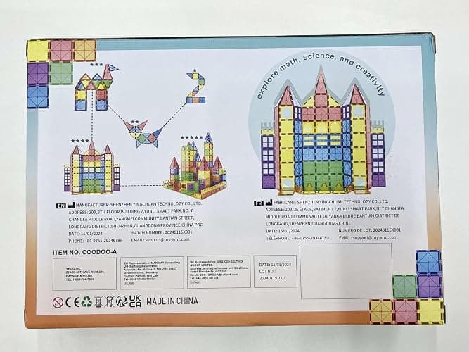 Magnetic Tiles Kids Toys STEM Magnet Toy for Toddler Magnetic Blocks Building Preschool Learning Sensory Montessori Toys for 3+ Year Old Boys and Girls, Safe Creativity Toddler Kids Toy 40PCS thumbnail 7