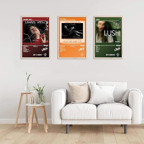 SDZHENSHA Mit ski Poster Album Cover Posters for Room Aesthetic Music Wall Art Girl and Boy Teens Dorm Decor Set of 9 8in x 12in Unframed thumbnail 5