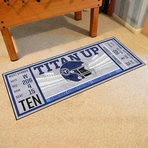 FANMATS 23140 NFL - Tennessee Titans Ticket Design Runner Rug - 30in. x 72in. | Sports Fan Area Rug, Home Decor Rug and Tailgating Mat thumbnail 2