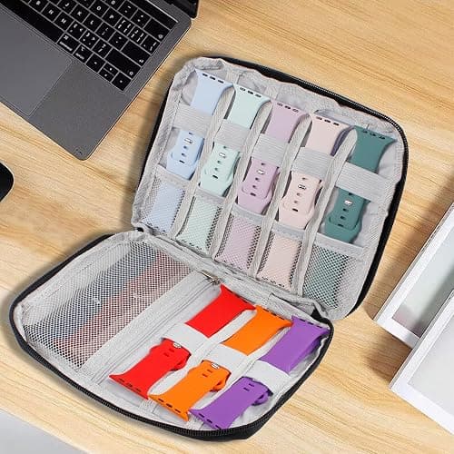 JTaoBand 15 Pack Sport Bands Compatible with Apple Watch Band 38mm 40mm 41mm 42mm 45mm 44mm 46mm 49mm for Women Men, iWatch Bands with Storage Organizer for iWatch Series10 9 8 7 6 5 4 3 2 1 SE Ultra thumbnail 5