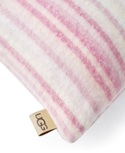 UGG Throw Pillow for Couch – Knit Accent Pillow Soft Striped Lumbar Decorative Pillow for Sofa Bed & Home Decor, Pink Living Room Decor, 36" x 14" (Joana) thumbnail 4