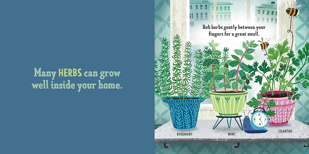 My First Book of Growing Food: Grow Herbs and Veggies with this Eco-Friendly Book for Toddlers (Terra Babies at Home) thumbnail 3
