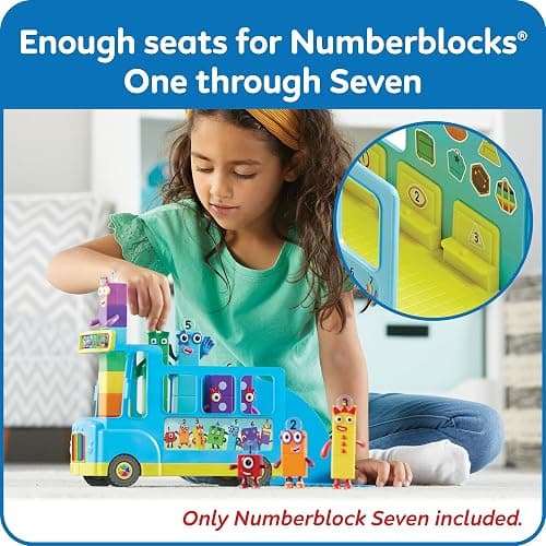 hand2mind Numberblocks Rainbow Counting Bus, Music Toys for Kids Ages 3-5, Toddler Musical Toys, Play Figure Playsets, Number Toys, Preschool Learning Toys, Math Toys, Birthday Gifts for Kids thumbnail 8