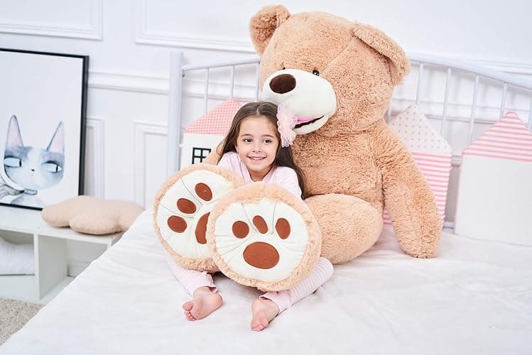 IKASA Giant Teddy Bear Plush Toy Stuffed Animals (Brown, 63 inches) thumbnail 3