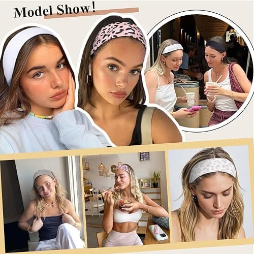 TERSE Leopard Headbands for Women Trendy Women Hair Accessories: Cute Cheetah Head Bands for Women's Hair, Fashion Hairbands 6PCS thumbnail 4