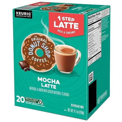 The Original Donut Shop Mocha One-Step Latte, Single Serve Coffee K-Cup Pod, Flavored Coffee, 20 Count thumbnail 15