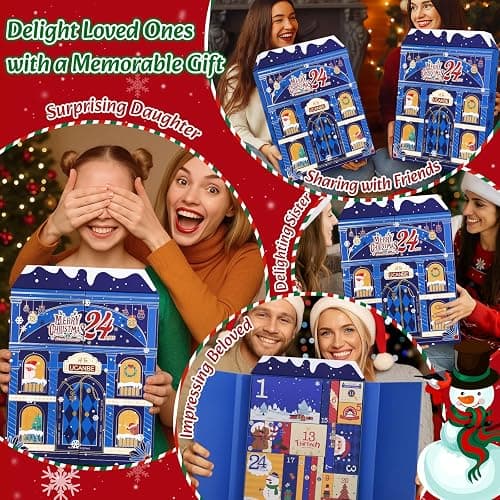 UCANBE Luxury Makeup Advent Calendar 2026, 24-Day Christmas Beauty Gift Set for Women & Teen Girls, Limited-Edition Xmas Cosmetic & Skincare Essentials Countdown Calendar Holiday Surprise Make Up Kit thumbnail 7