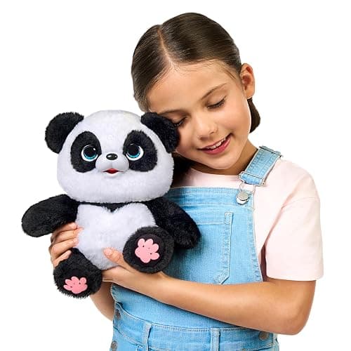 Little Live Pets My Baby Talking Panda ChuChu, Cuddly Panda Toy Plush with 50+ Sounds, Potty Dance, Kick, Feed, Kids Interactive Animal Toys Ages 4+ thumbnail 9