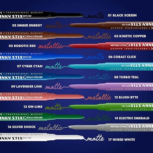 NYX PROFESSIONAL MAKEUP Epic Inky Stix Eyeliner, Mechanical Cream Gel Eyeliner, Waterproof Formula With Up To 24HR Wear - 01 Black Screen (Matte Black) thumbnail 6