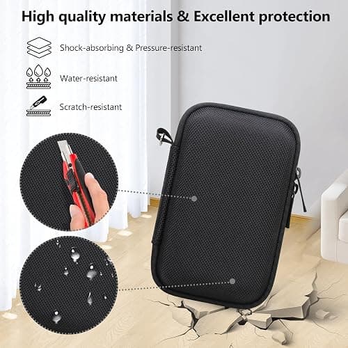 Supmay Hard Carrying Case for Canon PowerShot SX740 HS/ SX730 HS/ SX720 HS/ SX620 HS/ G7 X Mark III/ G7 X Mark II Digital Camera, Storage Holder Travel Bag with Mesh Pocket for Battery Pack, Black thumbnail 6