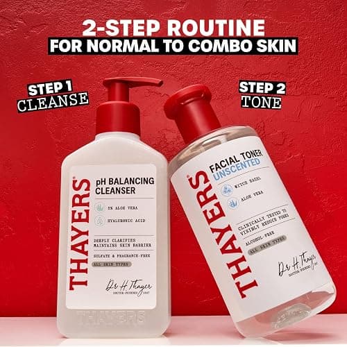 THAYERS Alcohol-Free, Hydrating, Unscented Witch Hazel Facial Toner with Aloe Vera Formula, Vegan, Dermatologist Tested and Recommended, 12 Oz (Packaging May Vary) thumbnail 8