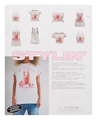 Bratz Stylin' Yasmin Fashion Doll with Customizable T-Shirt for You and Accessories thumbnail 11