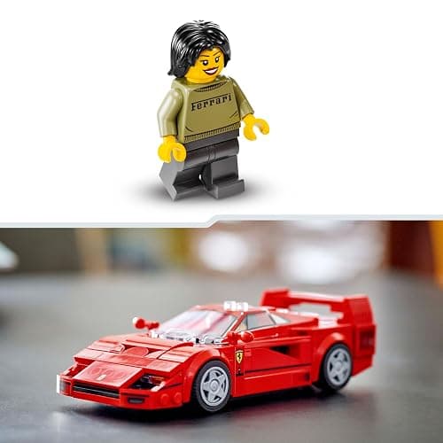LEGO Speed Champions Ferrari F40 Supercar Buildable Vehicle, Toy Model Car for 9 Plus Year Old Boys and Girls, with Driver Minifigure, Kids' Bedroom Decoration, Gift Idea 76934 thumbnail 7
