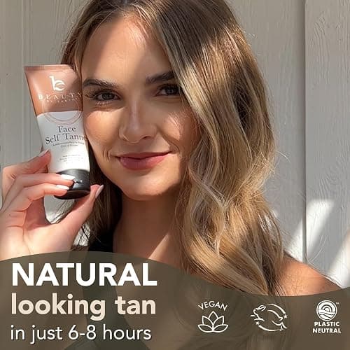USA Made with Natural & Organic Ingredients Face Tanner - Face Self Tanning Lotion, Non Toxic Self Tanner for Face, Gradual Tan Lotion, Sunless Moisturizer for Fake Tan for Women & Men - 3 Fl Oz (Pack of 1) - Fair to Medium thumbnail 4