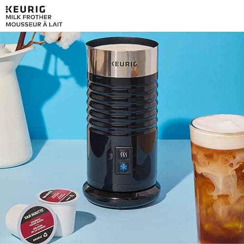 Keurig Milk Frother For Lattes And Cappuccinos, Features Hot And Cold Function, Black thumbnail 2