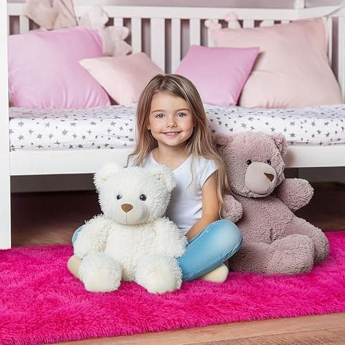 Hot Pink Runner Rug for Hallway, Bedroom Bedside Non-Slip Throw Rugs 2x6 | Anti-Skid Throw Runner Rugs Non-Shedding Rugs Indoor Carpet for Bedroom, Entryway Hallway Home Decor thumbnail 6
