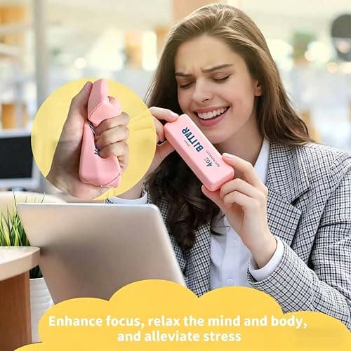 2026 Upgraded Slow Rebound Butters Squeeze Stress Balls, Soft Butters Stick Squishies Toy, Slow Rising Sensory Fidget Toy for Stress Relief & Calming（Pink） thumbnail 6