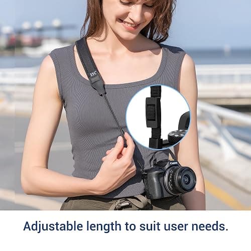 Soft Camera Shoulder Strap Neck Strap for Sony ZV-E10 II ZV-E10 R50 R50V R100 R10 Canon EOS M50 Mark II M50 Ricoh G900 II G900SE II Fuji X-E5, Comfortable & Breathable Mirrorless Compact Camera Strap thumbnail 6