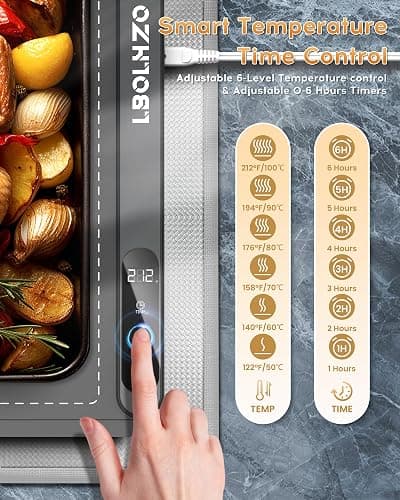LBOLHZO Warming Mat For Food Extra Large 36"x16" 580W Food Warming Mat Buffet Servers and Warmers,Chafing Dishes for Buffet 6 Temp 6 Hour,Roll Up Food Warmers for Parties Buffet Catering Gatherings thumbnail 3
