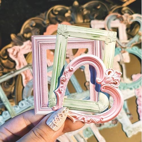 100 Pcs Vintage Frame Decorative Stickers - Scrapbooking Supplies for Planners, Wedding Albums, Junk Journals & Crafts (Color-1) | Ideal for albums, junk journals, planners, DIY crafts, card making, creative collage, and gift embellishments thumbnail 7