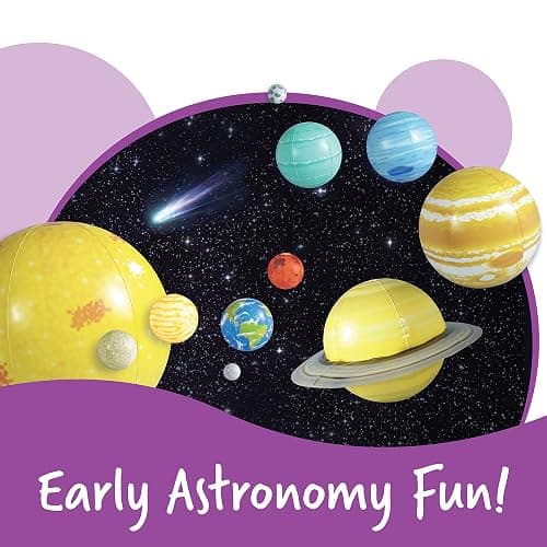 Learning Resources Giant Inflatable Solar System - Project Kit, Space and Planet Model, Constellation Classroom Globe, STEM Science Projects Gifts, Preschool , Teacher Must Haves thumbnail 2