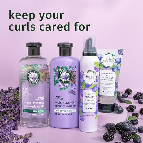 Herbal Essences Curl Boosting Mousse, Frizz Control for Curly & Wavy Hair, Long-Lasting Hold with Berry Scent, Paraben & Dye-Free, Cruelty-Free, 6.8 Fl Oz Each, 3 Pack thumbnail 8