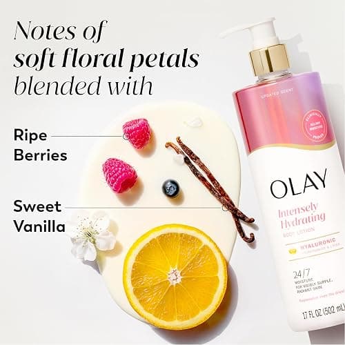 Olay Body Lotion for Women, Nourishing with Hyaluronic Acid Serum, Visibly Soften & Smooth Skin, 24hr Moisture & Hydration, Fast Absorbing Formula, Vitamin B3 Complex, For All Skin Types, 17 fl oz thumbnail 5