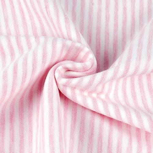 Zenssia Organic Cotton Toddler Pillowcase/Travel Pillowcase Pack of 2 Set 13x18 Inches with Envelope Closure - Soft & Breathable Baby Pillow Case Cover Pink Stripe thumbnail 6
